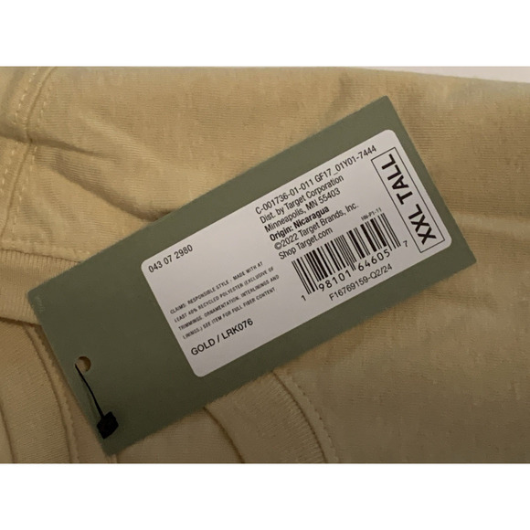 Men's Rustic Nature Yellow Gold Short Sleeve XXL Tall T-Shirt - Goodfellow & Co - Picture 4 of 6